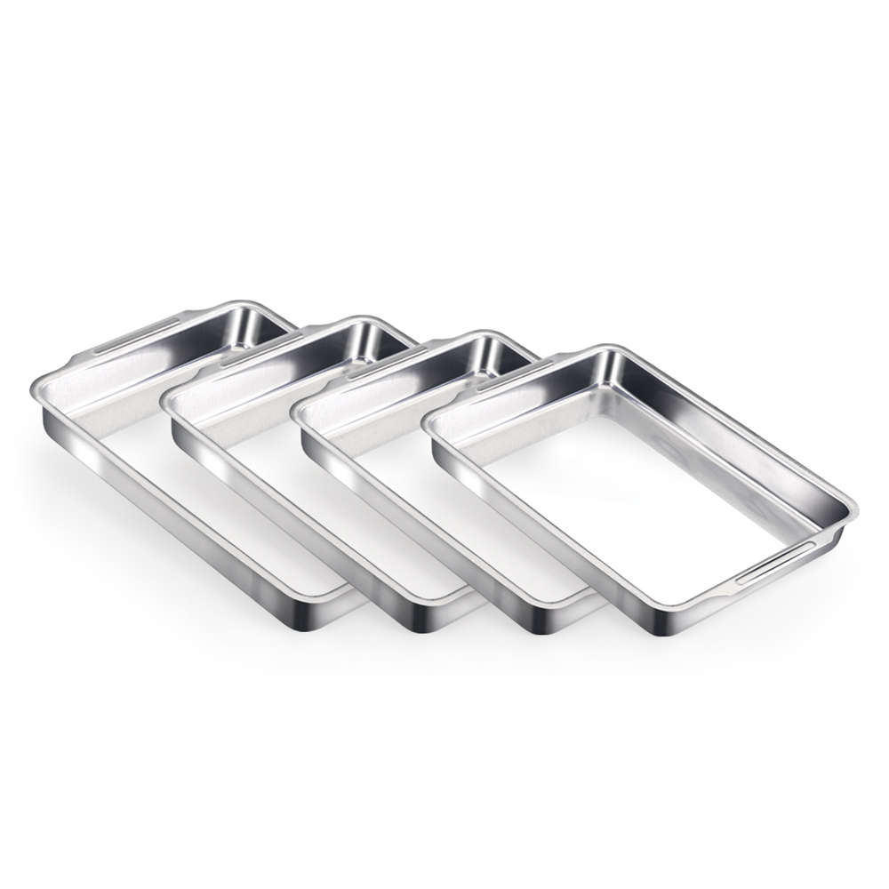 Set Of Deep Rectangular Baking Pans with Handles