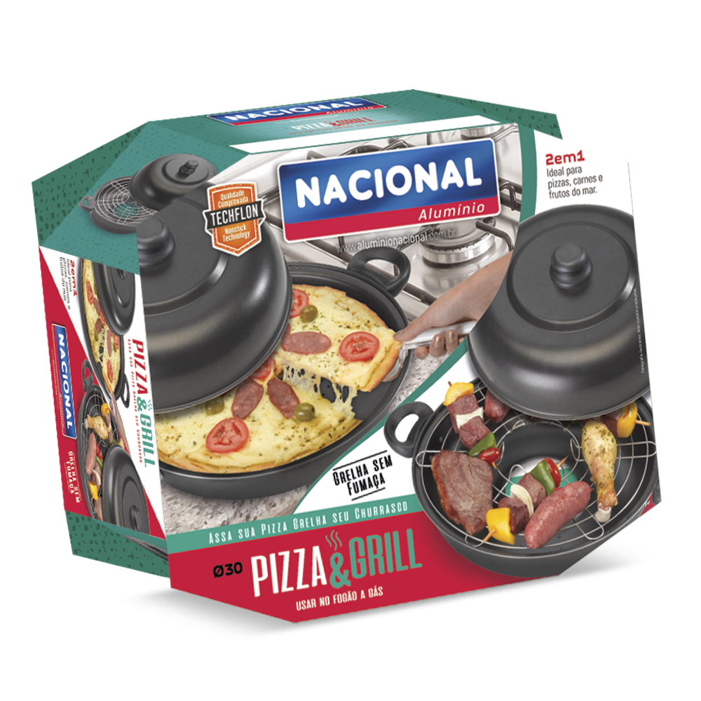 Pizza & Grill 2 in 1Anti Adherent